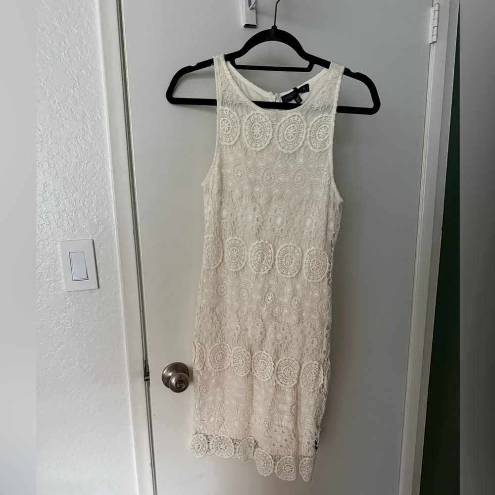 Sanctuary Cream Lace Mini Dress